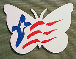  Puerto Rico White Butterfly with the Flag of Puerto Rico, at elColmadito.com